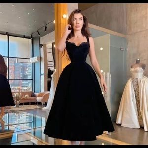 Handmade, Vintage, Black Evening Dress